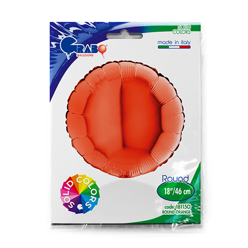 [G18115O-P] Rond Orange 18" - Grabo