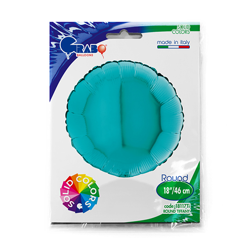 [G18117TI-P] Rond Turquoise Vert Tiffany 18"  - Grabo