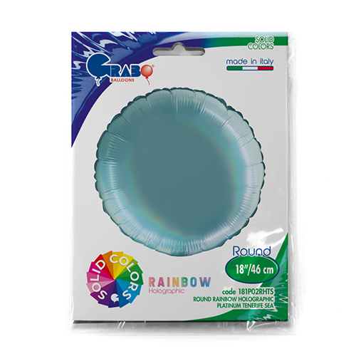 [G181P02RHTS-P] Rond Holo Platinum Tenerife Sea 18" - Grabo