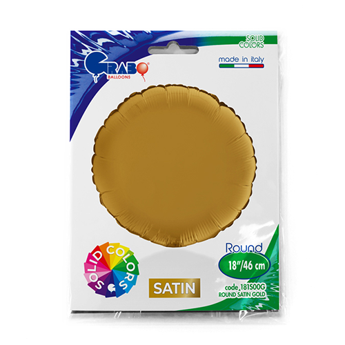 [G181S00G-P] Rond Satin Gold 18" - Grabo