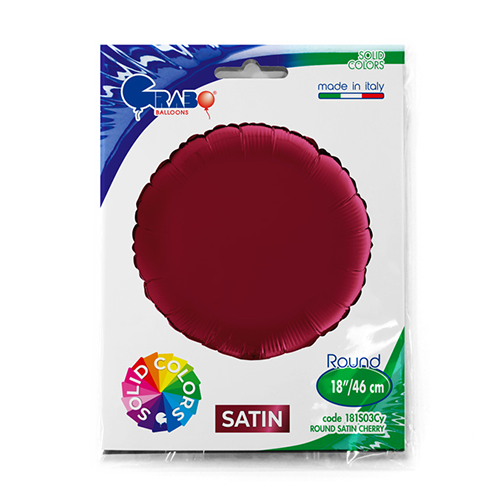 [G181S03CY-P] Rond Satin Cerise 18" - Grabo