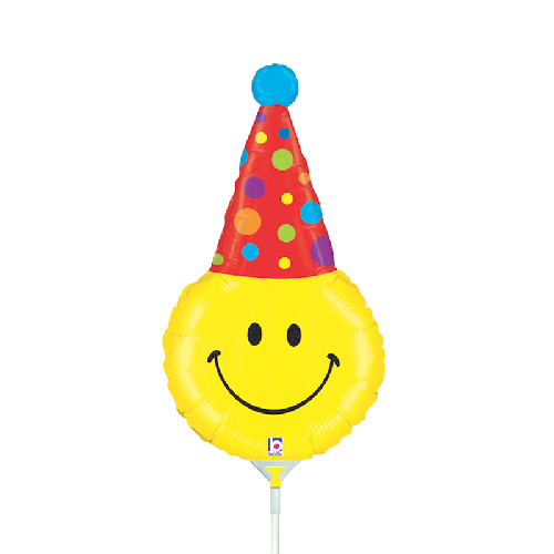 [G19256] Smiley Party Hat Mini 14" Vrac - Grabo