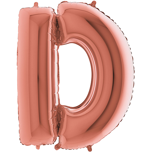 [G2323RG-P] Lettre "D" Rose Gold 40" - Grabo