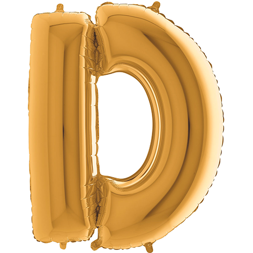 [G232G-P] Lettre "D" Gold 40" - Grabo