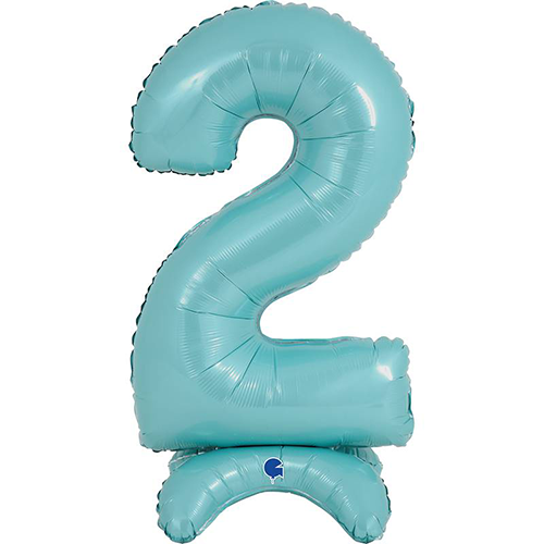 [G25062PB-P] The Standups - Chiffre 2 Pastel Blue 25" - Grabo - FDS