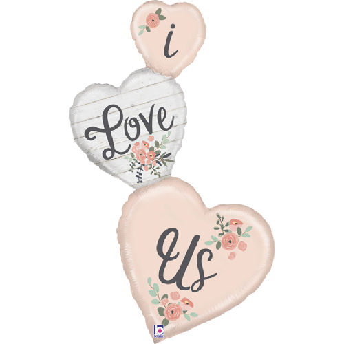 [G25073-P] Rustic Love Us 50" - Grabo