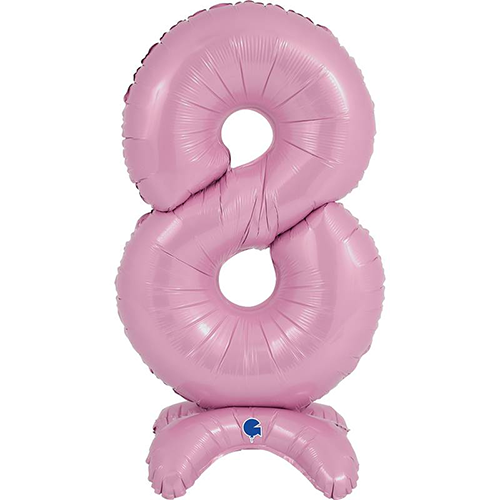 [G25078PP-P] The Standups - Chiffre 8 Pastel Pink 25" - Grabo - FDS