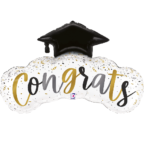 [G25177-P] Congrats Confetti Grad 40" - Grabo