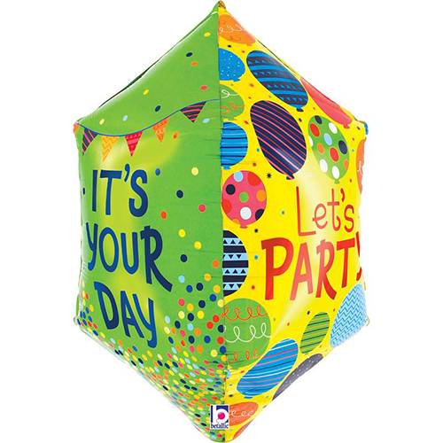[G25196-P] Dimensionals Birthday 22" - Grabo