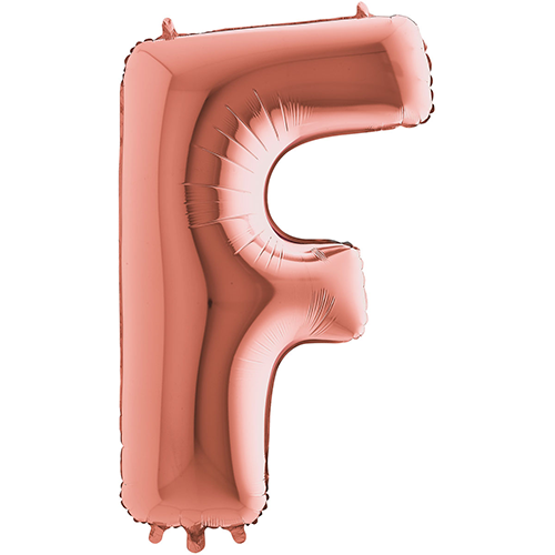 [G2523RG-P] Lettre "F" Rose Gold 40" - Grabo