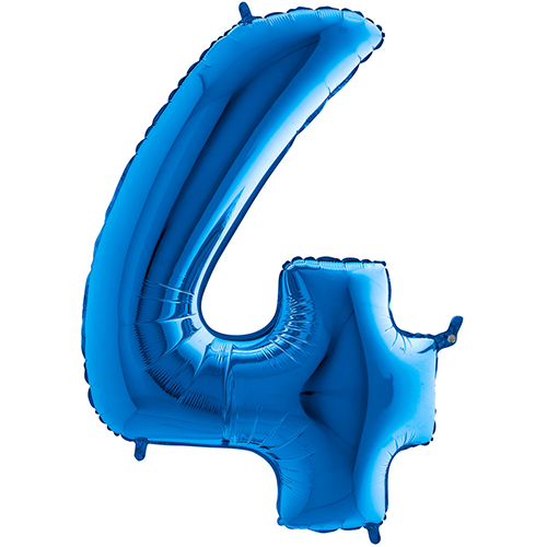 [G26004B-P] Chiffre '4' Bleu 26"  - Grabo