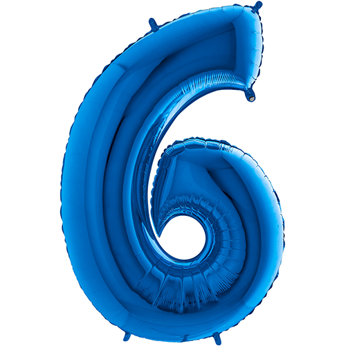 [G26006B-P] Chiffre '6' Bleu 26"  - Grabo
