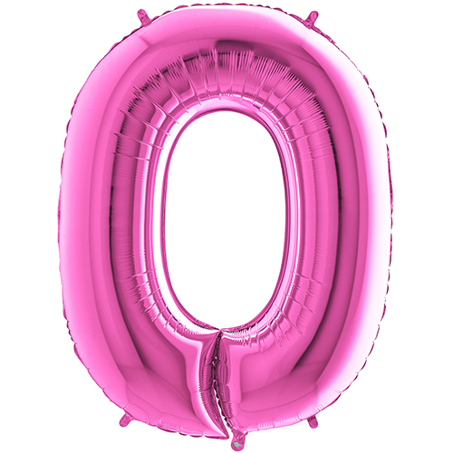 [G26010F-P] Chiffre '0' Fuchsia 26"  - Grabo
