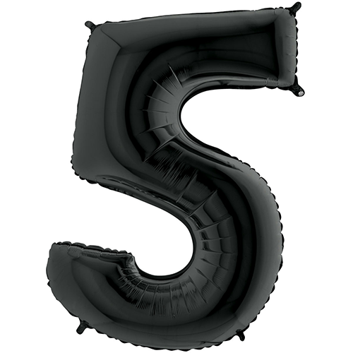 [G26045K-P] Chiffre '5' Noir 26" - Grabo