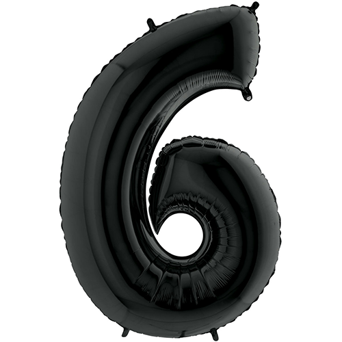 [G26046K-P] Chiffre '6' Noir 26" - Grabo