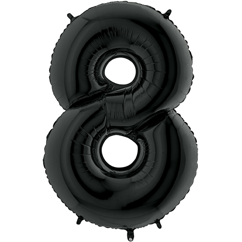 [G26048K-P] Chiffre '8' Noir 26" - Grabo