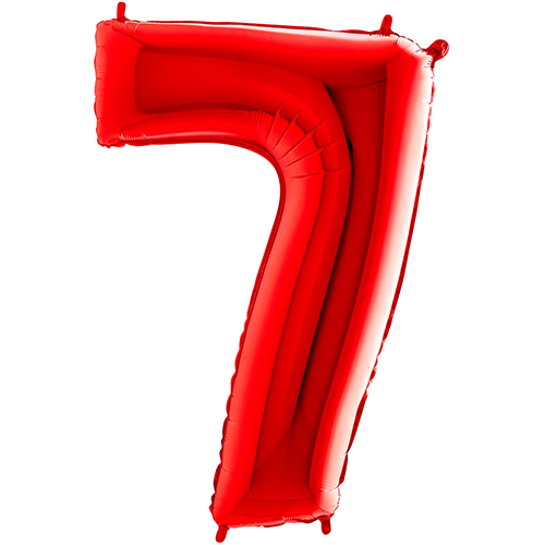 [G26087R-P] Chiffre '7' Rouge 26"  - Grabo