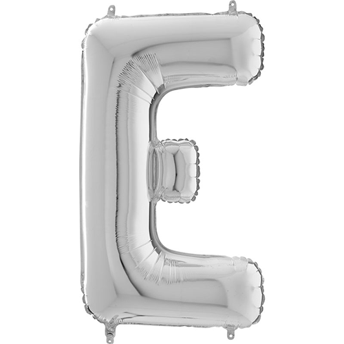 [G26249S-P] Lettre "E" Argent 26" - Grabo