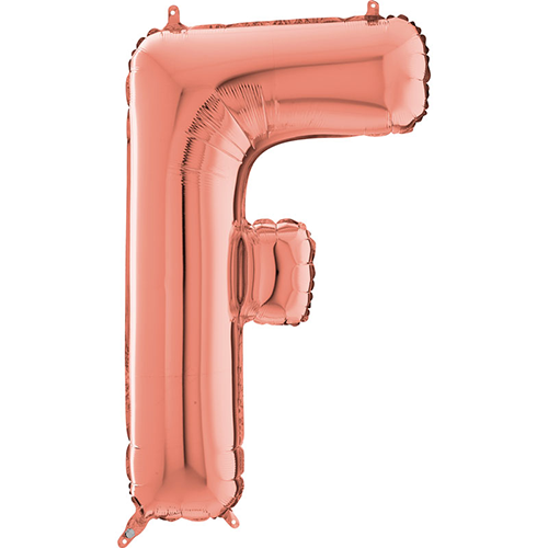 [G262523RG-P] Lettre "F" Rose Gold 26" - Grabo