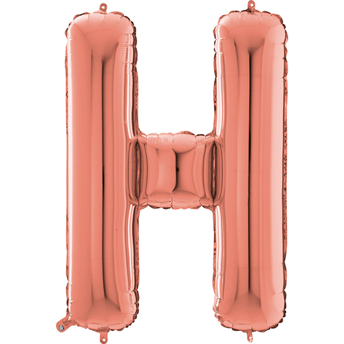 [G262723RG-P] Lettre "H" Rose Gold 26" - Grabo