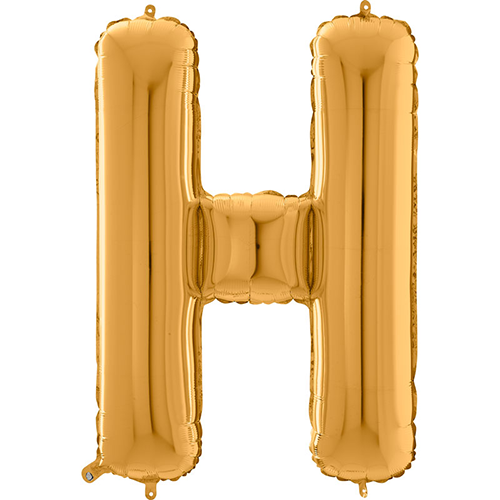 [G26272G-P] Lettre "H" Or 26" - Grabo