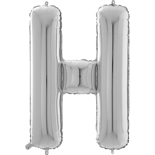 [G26279S-P] Lettre "H" Argent 26" - Grabo