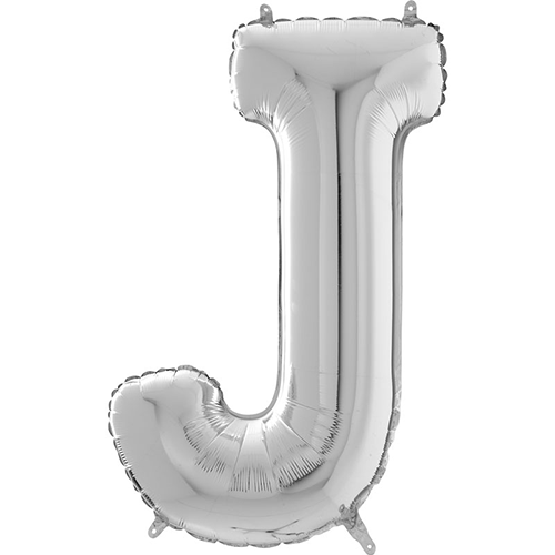 [G26299S-P] Lettre "J" Argent 26" - Grabo