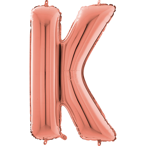 [G263023RG-P] Lettre "K" Rose Gold 26" - Grabo