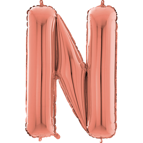 [G263323RG-P] Lettre "N" Rose Gold 26" - Grabo