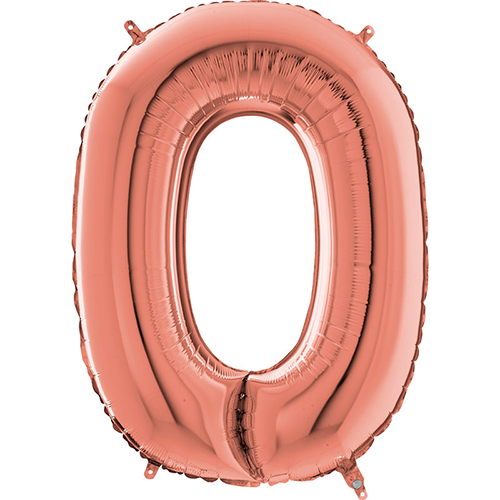 [G263423RG-P] Lettre "O" Rose Gold 26" - Grabo