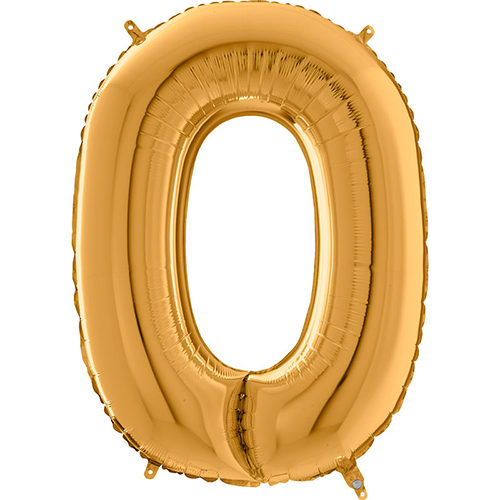 [G26342G-P] Lettre "O" Or 26" - Grabo