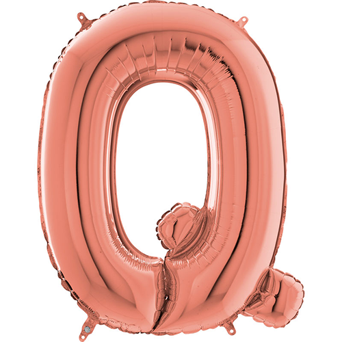[G263623RG-P] Lettre "Q" Rose Gold 26" - Grabo