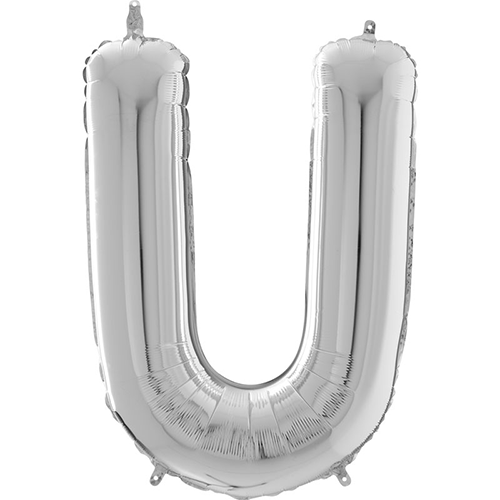 [G26409S-P] Lettre "U" Argent 26" - Grabo