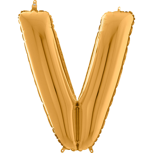 [G26412G-P] Lettre "V" Or 26" - Grabo