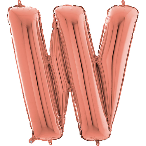 [G264223RG-P] Lettre "W" Rose Gold 26" - Grabo