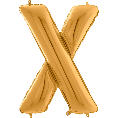 [G26432G-P] Lettre "X" Or 26" - Grabo