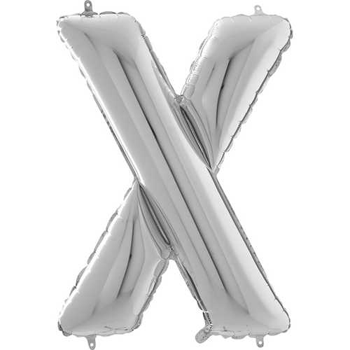 [G26439S-P] Lettre "X" Argent 26" - Grabo