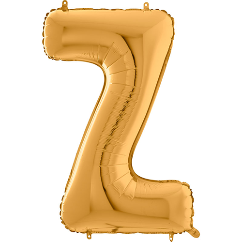 [G26452G-P] Lettre "Z" Or 26" - Grabo
