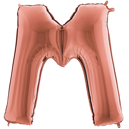 [G3223RG-P] Lettre "M" Rose Gold 40" - Grabo