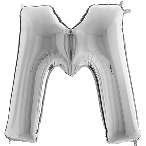 [G329S-P] Lettre "M" Silver 40" - Grabo