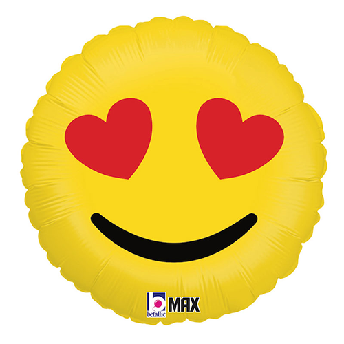 [G33267P-P] Emoji Hearts 36" - Grabo