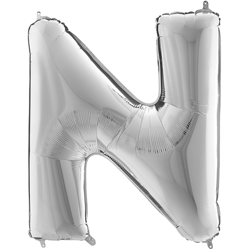 [G339S-P] Lettre "N" Silver 40" - Grabo