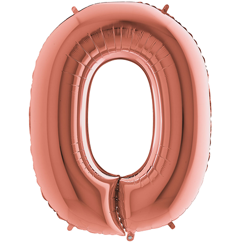 [G3423RG-P] Lettre "O" Rose Gold 40" - Grabo