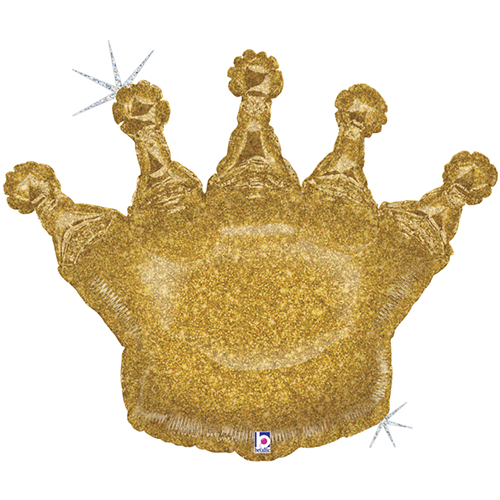 [G35564GH-P] Couronne Scintillante Or Holo 36" - Grabo