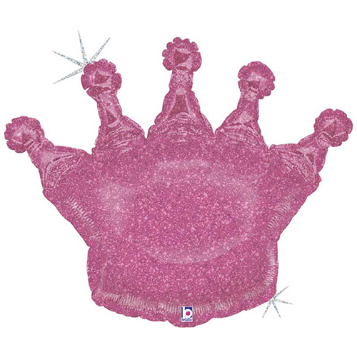 [G35685GH-P] Couronne Scintillante Rose Holo 36" - Grabo