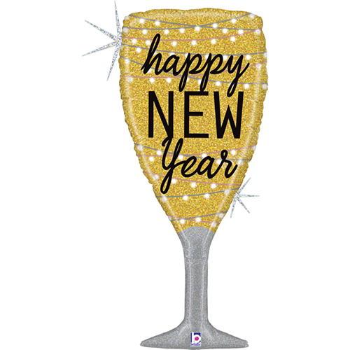 [G35739GH-P] New Year Champagne Glass 37" - Grabo