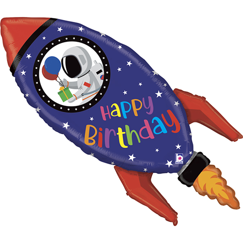 [G35969-P] Birthday Rocket 40" - Grabo