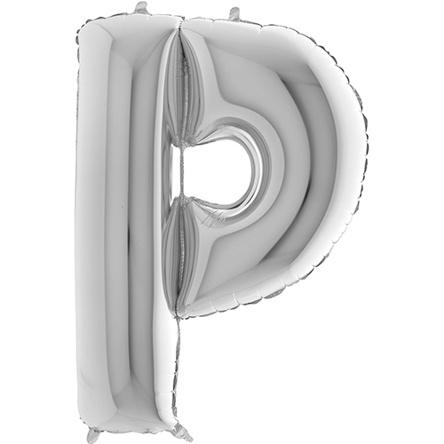 [G359S-P] Lettre "P" Silver 40" - Grabo