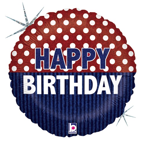 [G36025H-P] Nautical Birthday 18" - Grabo