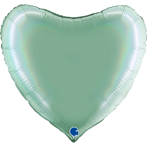 [G360P03RHTI] Coeur Holographic Platinum Tiffany 36" Vrac - Grabo